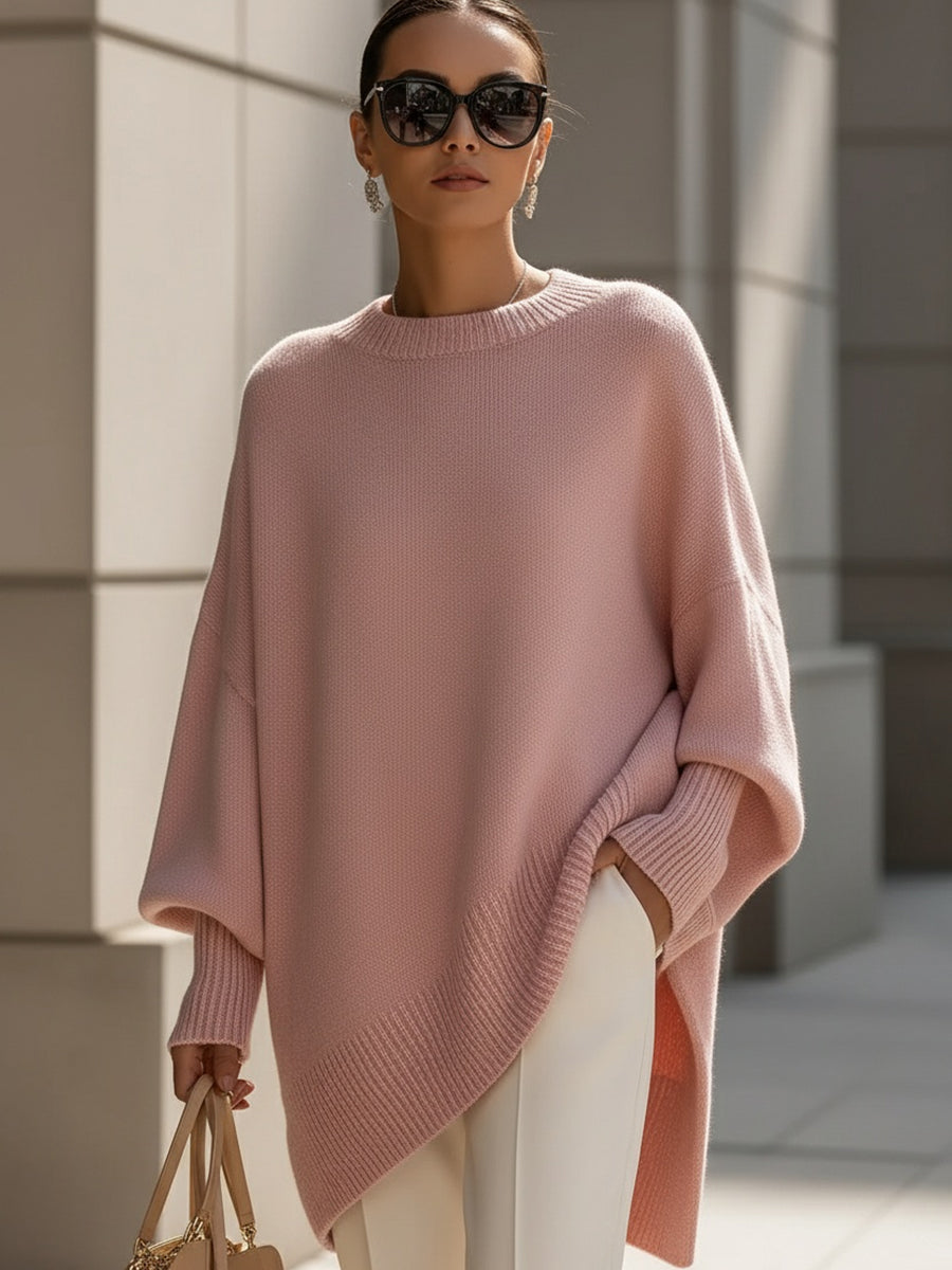 Jennifer Women's Batwing Sleeve Oversized Knit Sweater