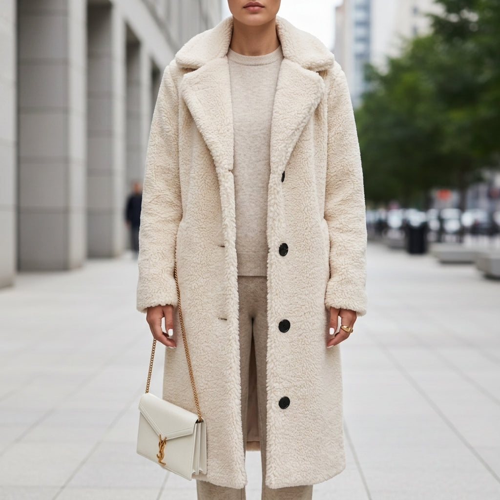Sloane Women's Teddy Sherpa Long Winter Coat