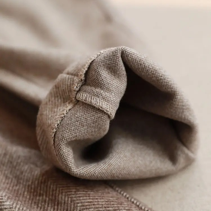 Julian Tailored Warm Herringbone Dress Pants