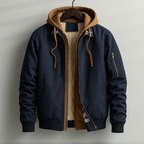 Lionel Casual Winter Hooded Bomber Jacket