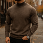Reid Lightweight Classic Merino Mock Neck Sweater