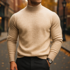 Reid Lightweight Classic Merino Mock Neck Sweater