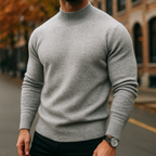 Reid Lightweight Classic Merino Mock Neck Sweater
