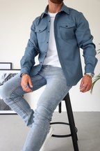 Gilbert Casual Cotton Button Up Shirt Jacket