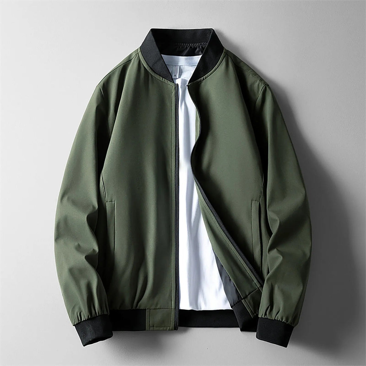 Garrett Lightweight Stylish Full Zip Bomber Jacket