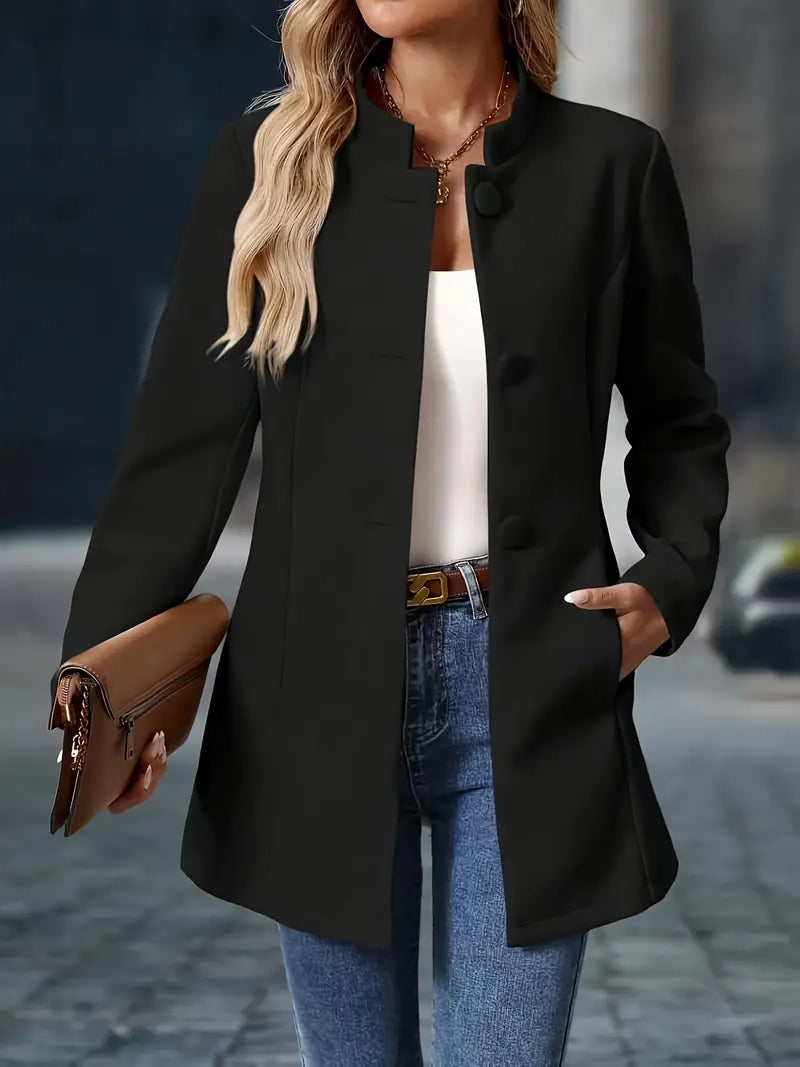 Sofia Women's Button-Front Winter Pea Coat