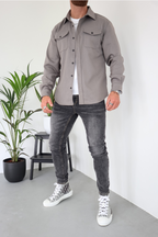 Gilbert Casual Cotton Button Up Shirt Jacket