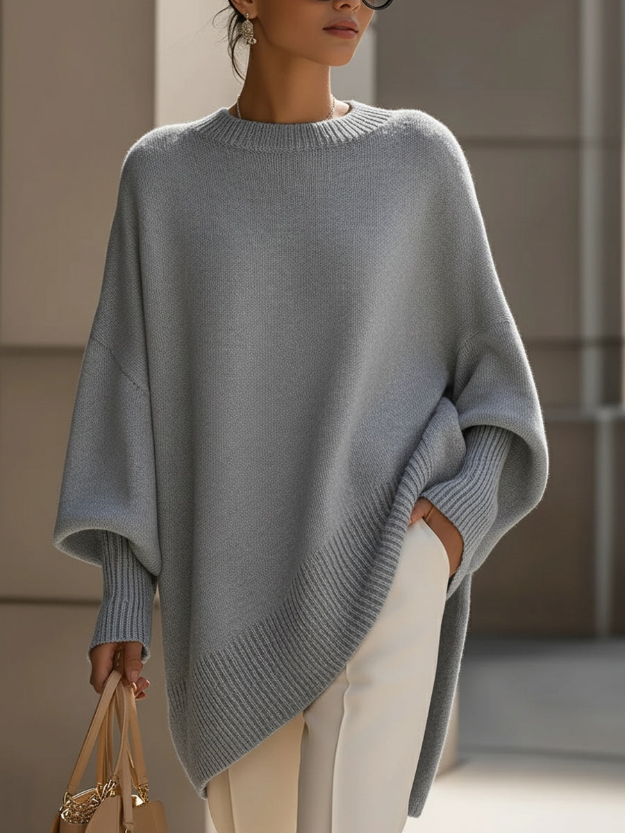 Jennifer Women's Batwing Sleeve Oversized Knit Sweater