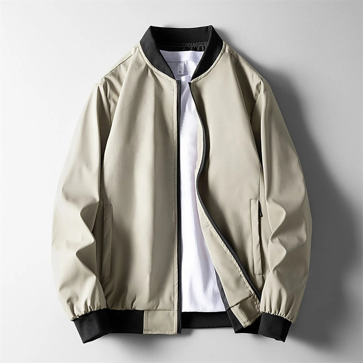 Garrett Lightweight Stylish Full Zip Bomber Jacket
