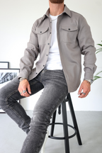 Gilbert Casual Cotton Button Up Shirt Jacket