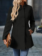 Sofia Women's Button-Front Winter Pea Coat