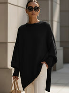 Jennifer Women's Batwing Sleeve Oversized Knit Sweater