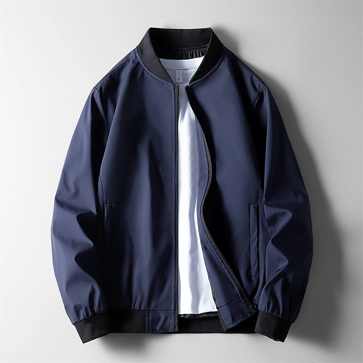 Garrett Lightweight Stylish Full Zip Bomber Jacket