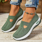 Harlow Women’s Cushioned Knit Slip On Sneakers