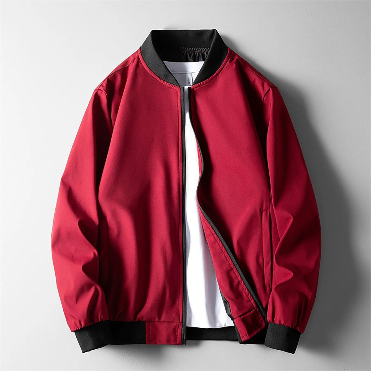 Garrett Lightweight Stylish Full Zip Bomber Jacket