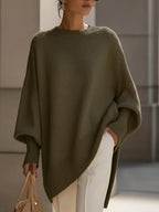 Jennifer Women's Batwing Sleeve Oversized Knit Sweater