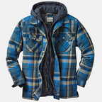 Logan Men's Hooded Plaid Flannel Jacket