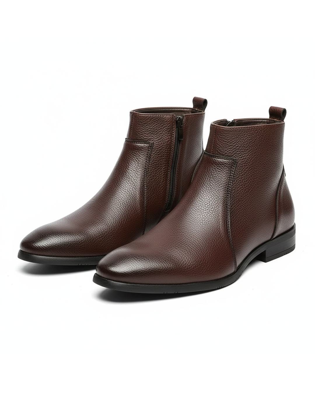 Barrett Classic Leather Side Zip Dress Boots