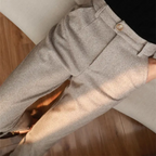 Julian Tailored Warm Herringbone Dress Pants
