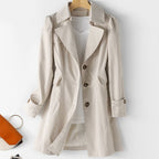 Juliana Elegant Lightweight Single Breasted Trench Coat