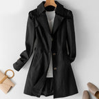 Juliana Elegant Lightweight Single Breasted Trench Coat