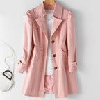 Juliana Elegant Lightweight Single Breasted Trench Coat