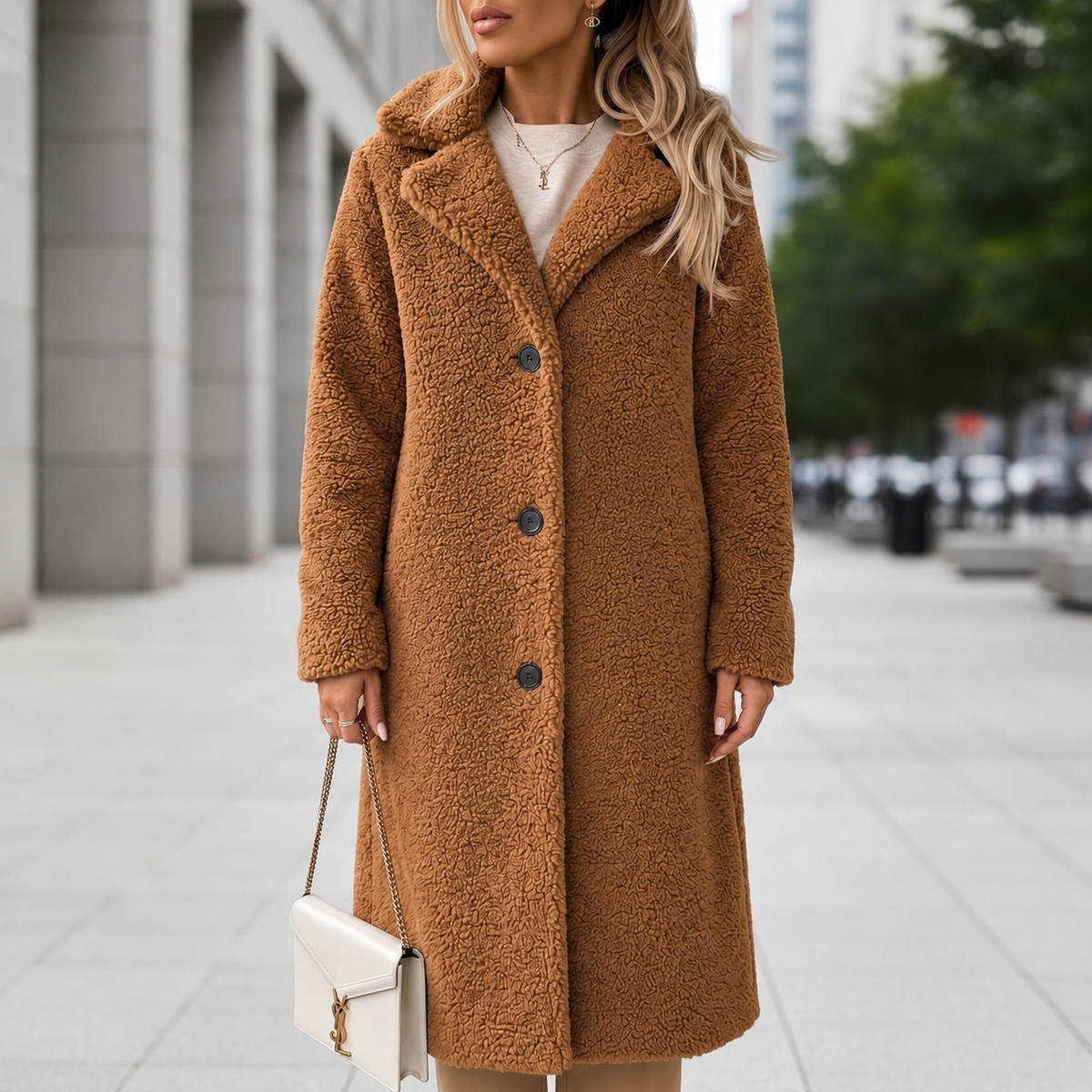 Sloane Women's Teddy Sherpa Long Winter Coat