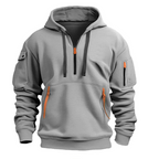 Charles Casual Hoodie with Zipper Pockets for Men
