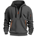 Charles Casual Hoodie with Zipper Pockets for Men