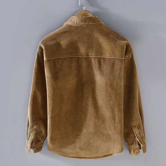 Mitch Men's Warm Fleece-Lined Corduroy Shirt Jacket