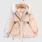 Aya Women's Hooded Winter Parka with Drawstring Waist
