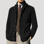 Maddox Men's Lapel Collar Cardigan Sweater