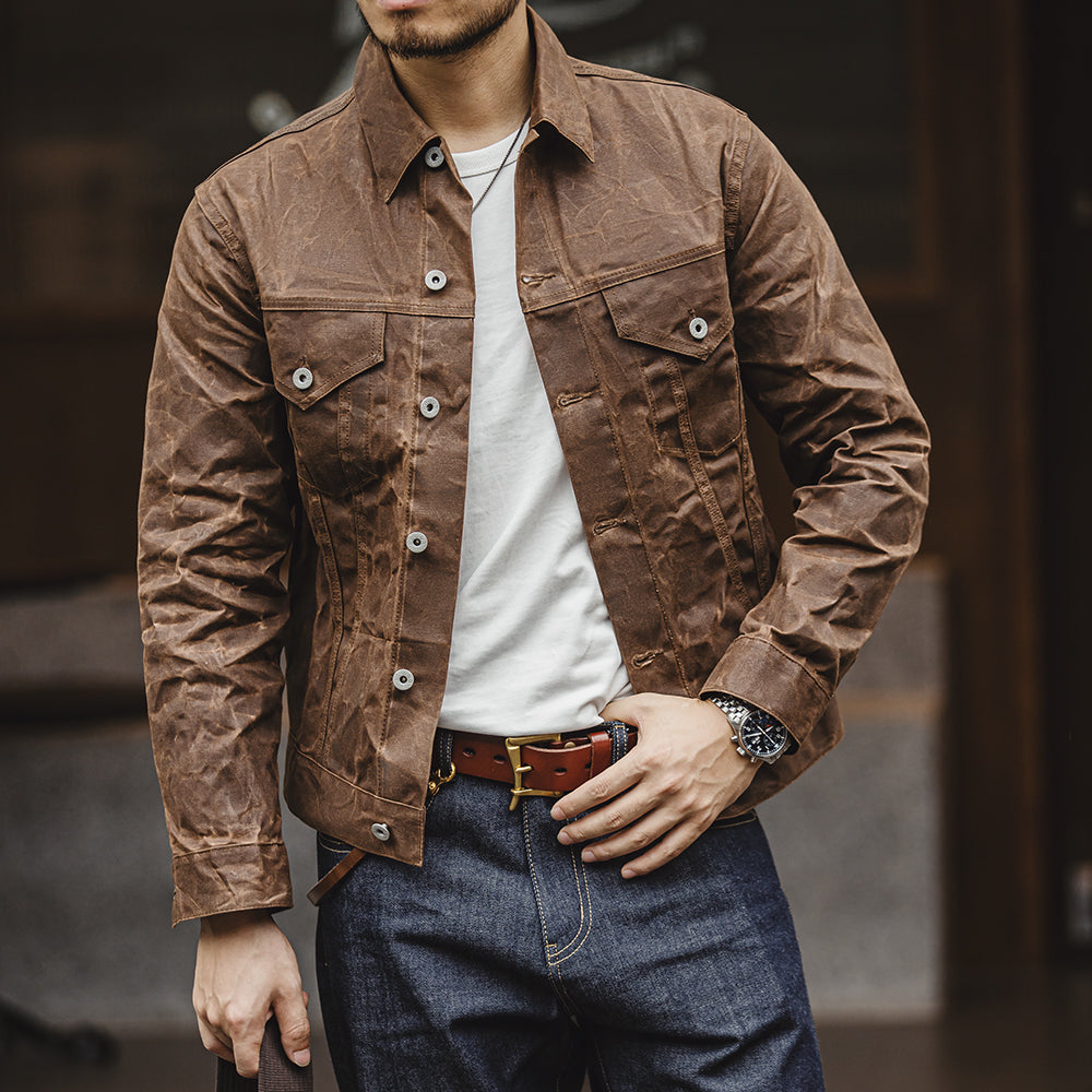 Holden Rugged Vintage Waxed Canvas Work Jacket
