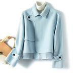 Liliana Elegant Wool Cropped Collared Jacket