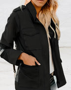 Josie Casual Lightweight Cotton Utility Jacket