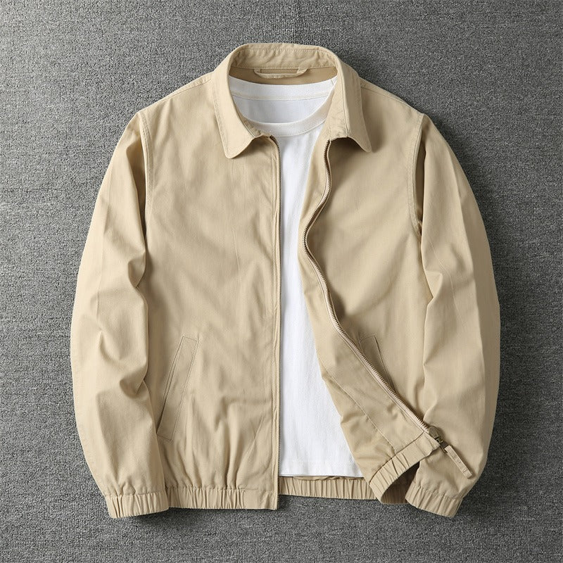 Elliot Lightweight Casual Vintage Zip Up Jacket