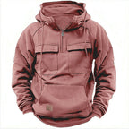 Tyler Men's Rugged Utility Multi-Pocket Pullover Hoodie