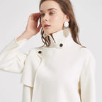 Liliana Elegant Wool Cropped Collared Jacket
