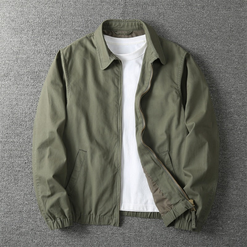 Elliot Lightweight Casual Vintage Zip Up Jacket