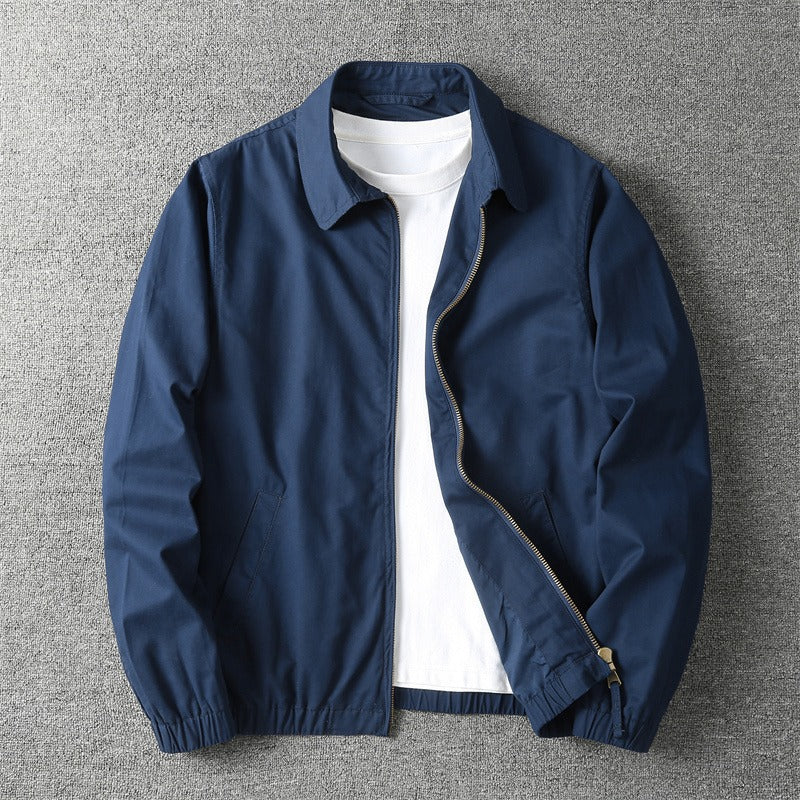 Elliot Lightweight Casual Vintage Zip Up Jacket