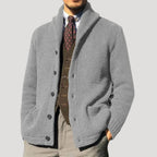 Maddox Men's Lapel Collar Cardigan Sweater