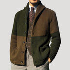 Maddox Men's Lapel Collar Cardigan Sweater