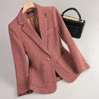 Mara Women's Formal Cotton Tweed Blazer Jacket