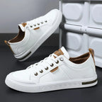 Spencer Casual Comfortable Leather Lace Up Sneakers