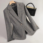 Mara Women's Formal Cotton Tweed Blazer Jacket