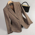 Mara Women's Formal Cotton Tweed Blazer Jacket