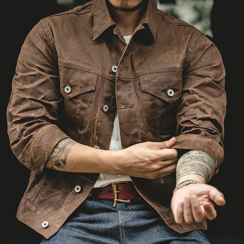 Holden Rugged Vintage Waxed Canvas Work Jacket