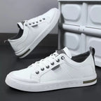 Spencer Casual Comfortable Leather Lace Up Sneakers