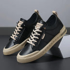 Spencer Casual Comfortable Leather Lace Up Sneakers