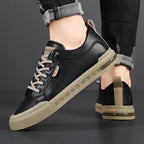 Spencer Casual Comfortable Leather Lace Up Sneakers